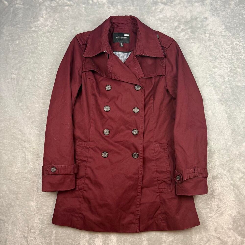 Banana-republic Women's Burgundy and Red Coat